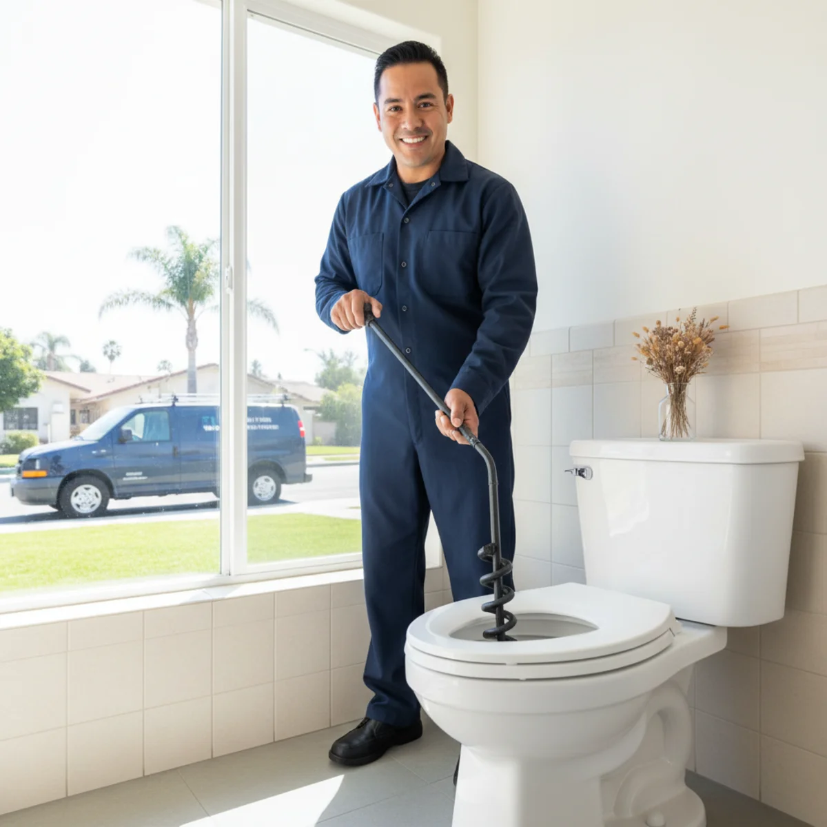 Clogged Toilet Repair in Banning, CA
