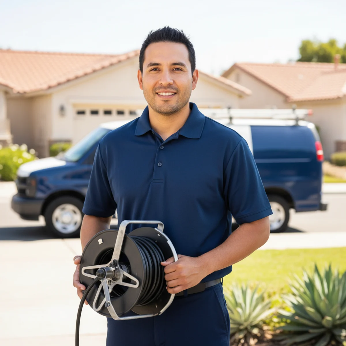 Carlos Mendoza, lead service technician at Plumbing Banning CA